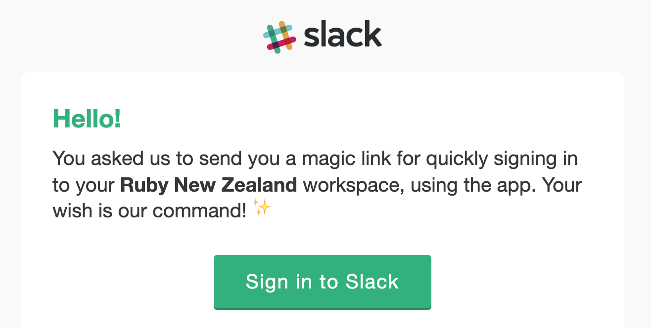 Slack do passwordless logins on their iOS app